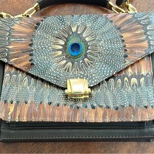 Vintage Lee Sands 1989… ( New out of plastic) Elegant Brown and Gold Women's Bag